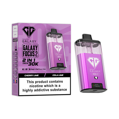 Crystal Galaxy Focus 2 30K Prefilled Pod Kit - Cherry Lime / Cola Lime