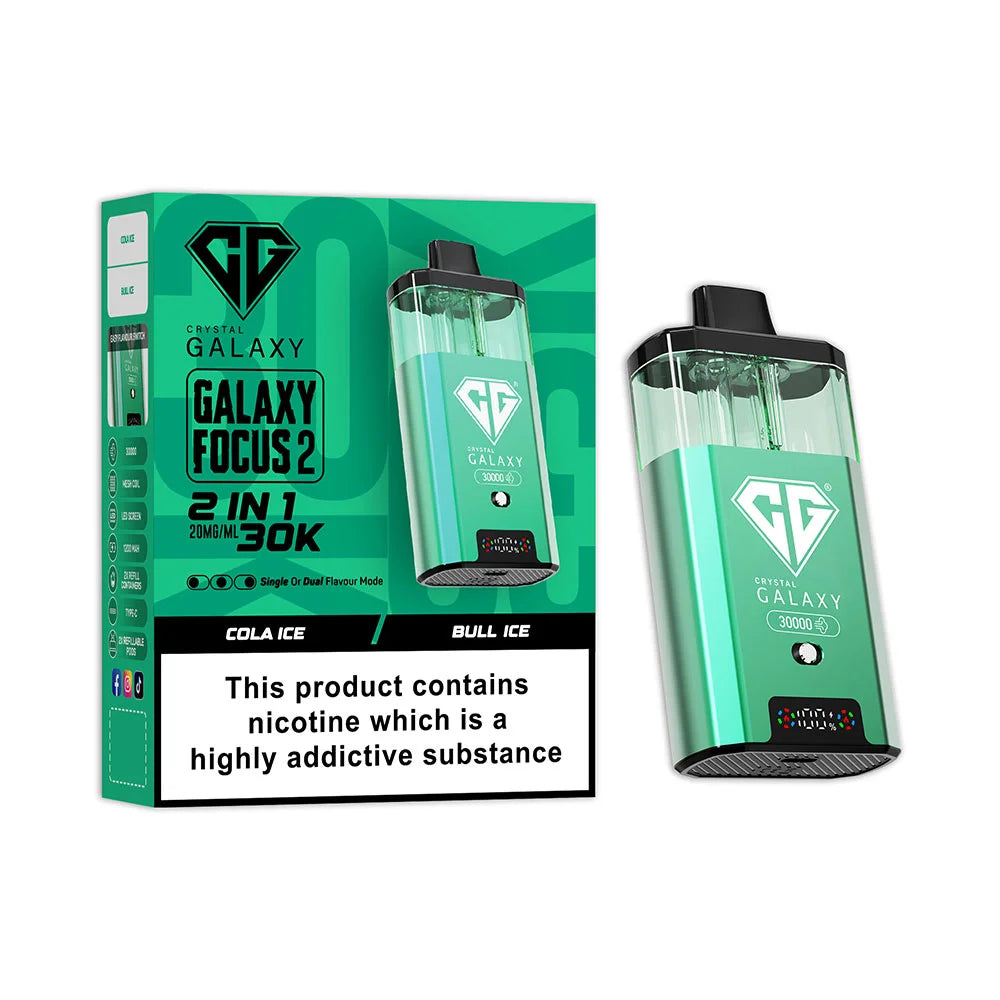 Crystal Galaxy Focus 2 30K Prefilled Pod Kit - Cola Ice / Bull Ice