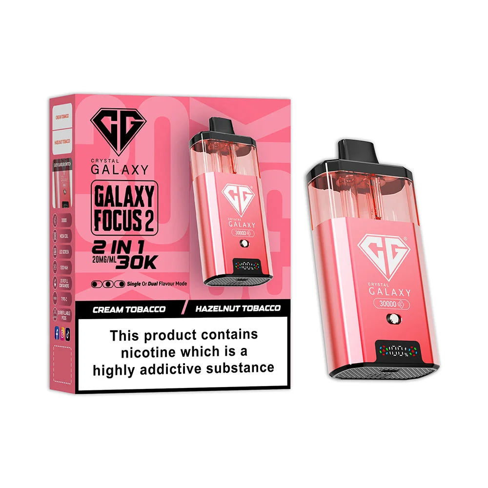 Crystal Galaxy Focus 2 30K Prefilled Pod Kit - Cream Tobacco / Hazelnut Tobacco
