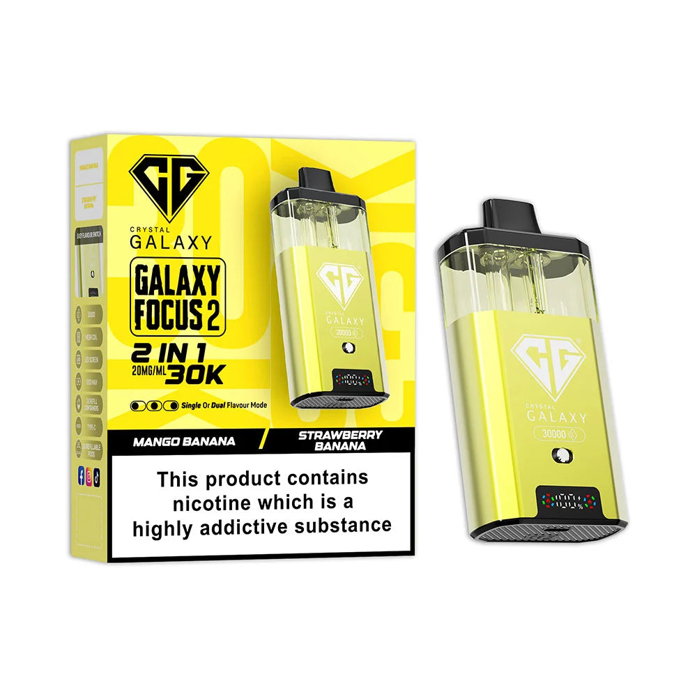 Crystal Galaxy Focus 2 30K Prefilled Pod Kit - Mango Banana / Strawberry Banana