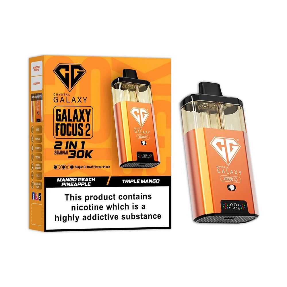Crystal Galaxy Focus 2 30K Prefilled Pod Kit - Mango Peach Pineapple / Triple Mango