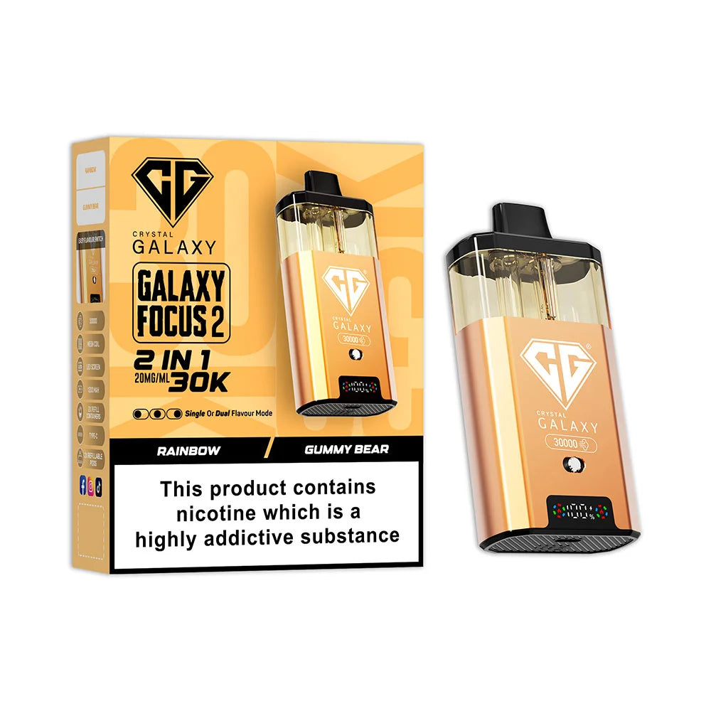 Crystal Galaxy Focus 2 30K Prefilled Pod Kit - Rainbow / Gummy Bear