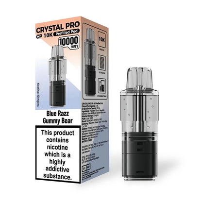 Crystal Pro CP 10K Prefilled Pods - Blue Razz Gummy Bear