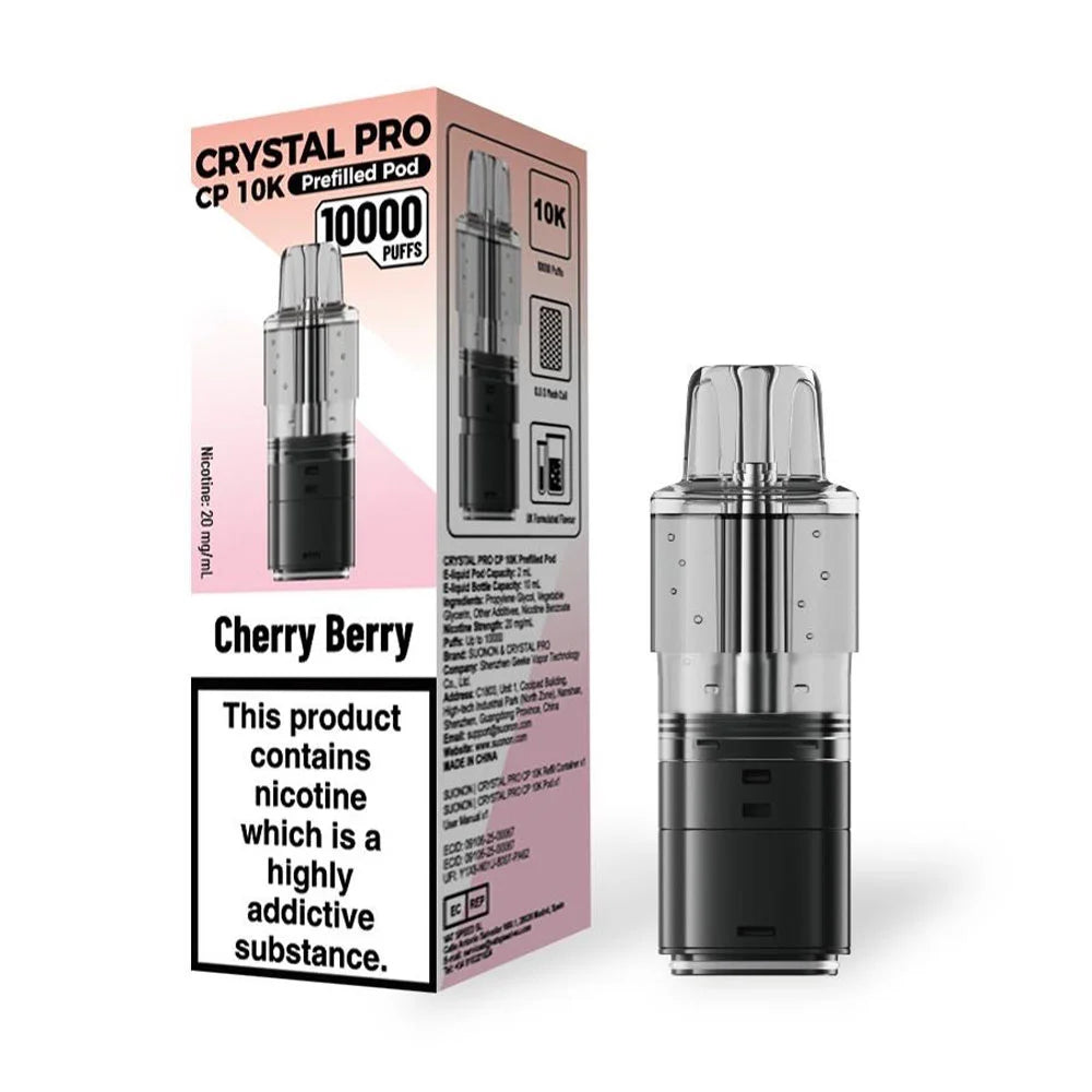 Crystal Pro CP 10K Prefilled Pods - Cherry Berry
