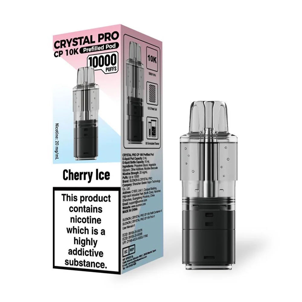 Crystal Pro CP 10K Prefilled Pods - Cherry Ice