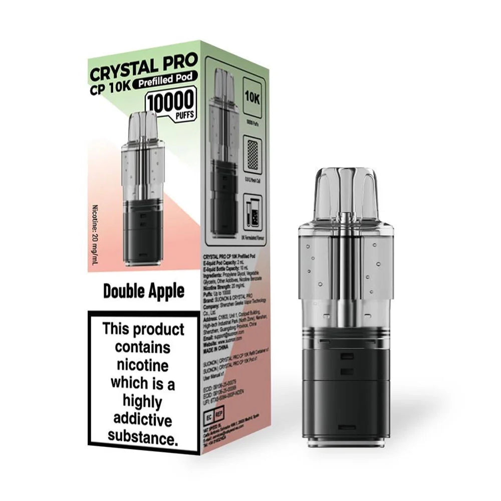 Crystal Pro CP 10K Prefilled Pods - Double Apple