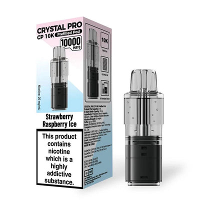 Crystal Pro CP 10K Prefilled Pods - Strawberry Raspberry Ice