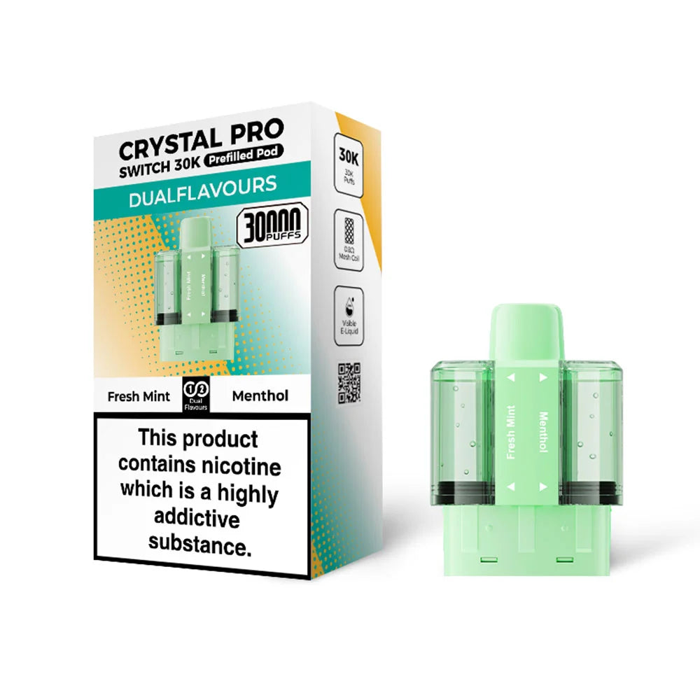 Crystal Switch 30K Prefilled Pods - Fresh Mint / Menthol