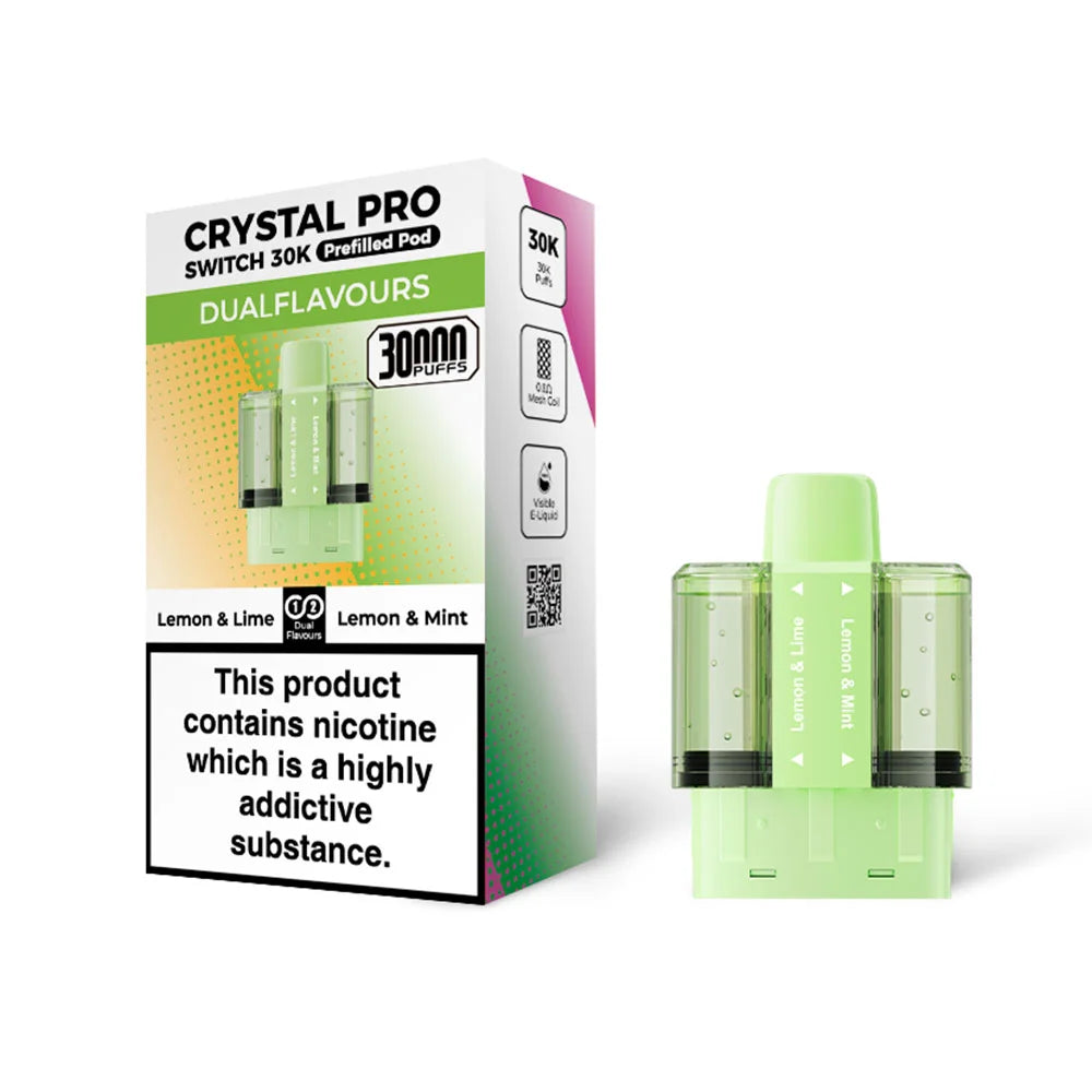 Crystal Switch 30K Prefilled Pods - Lemon & Lime / Lemon & Mint