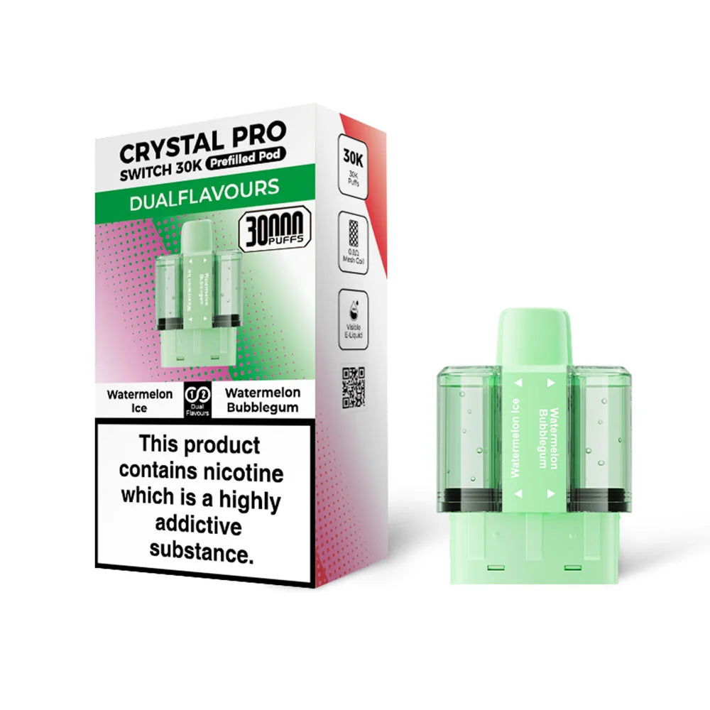 Crystal Switch 30K Prefilled Pods - Watermelon Ice / Watermelon Bubblegum