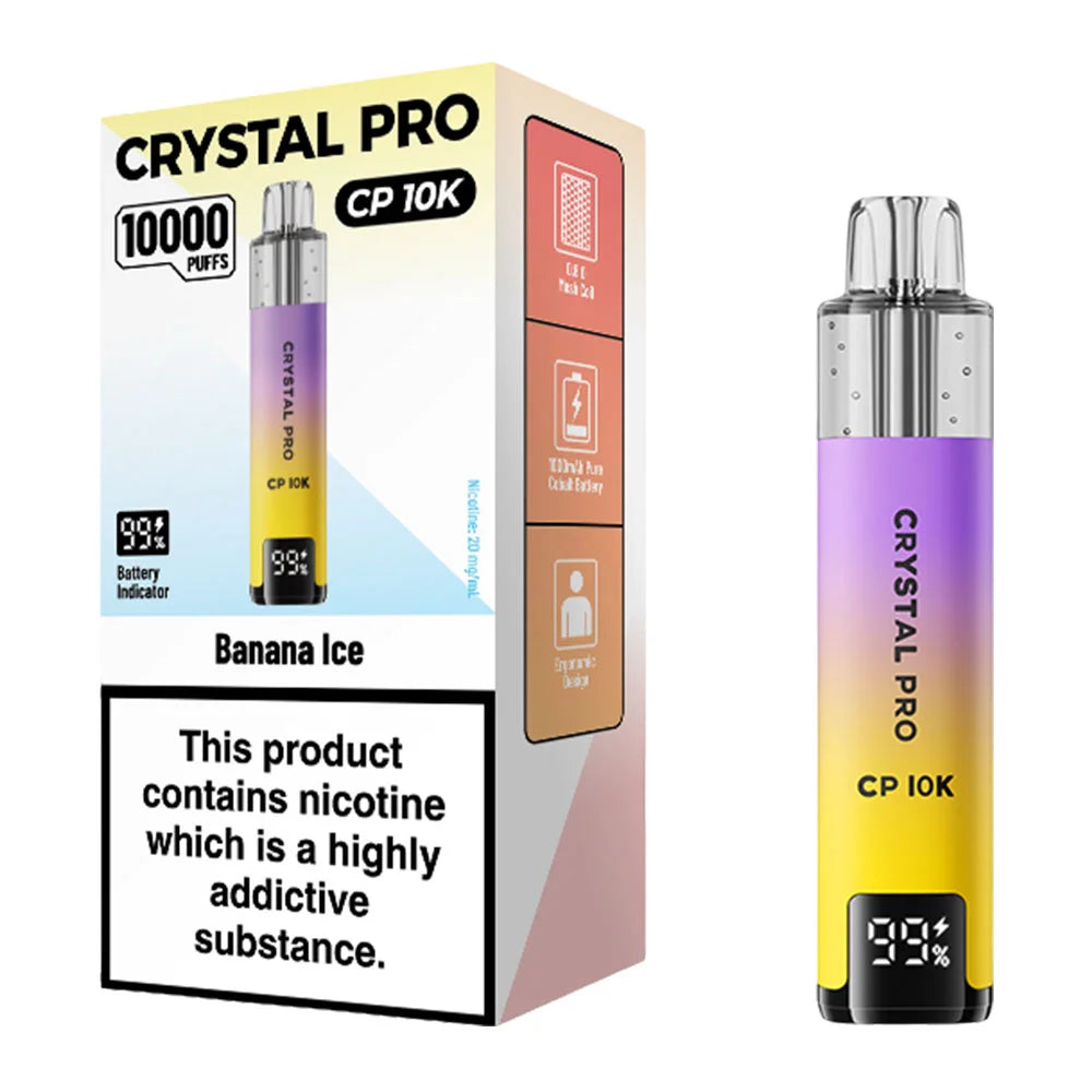 Crystal Pro CP 10K Puffs Vape Kit - Banana Ice