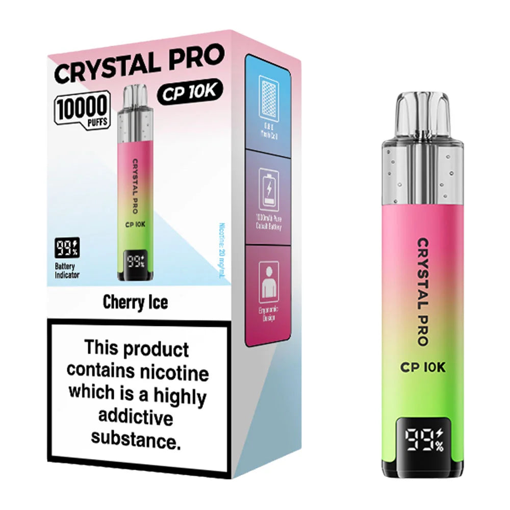 Crystal Pro CP 10K Puffs Vape Kit - Cherry Ice