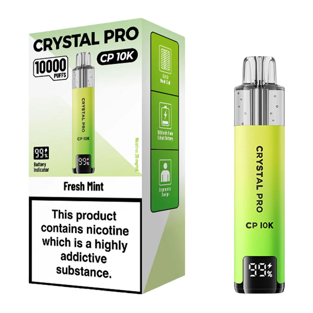 Crystal Pro CP 10K Puffs Vape Kit - Fresh Mint