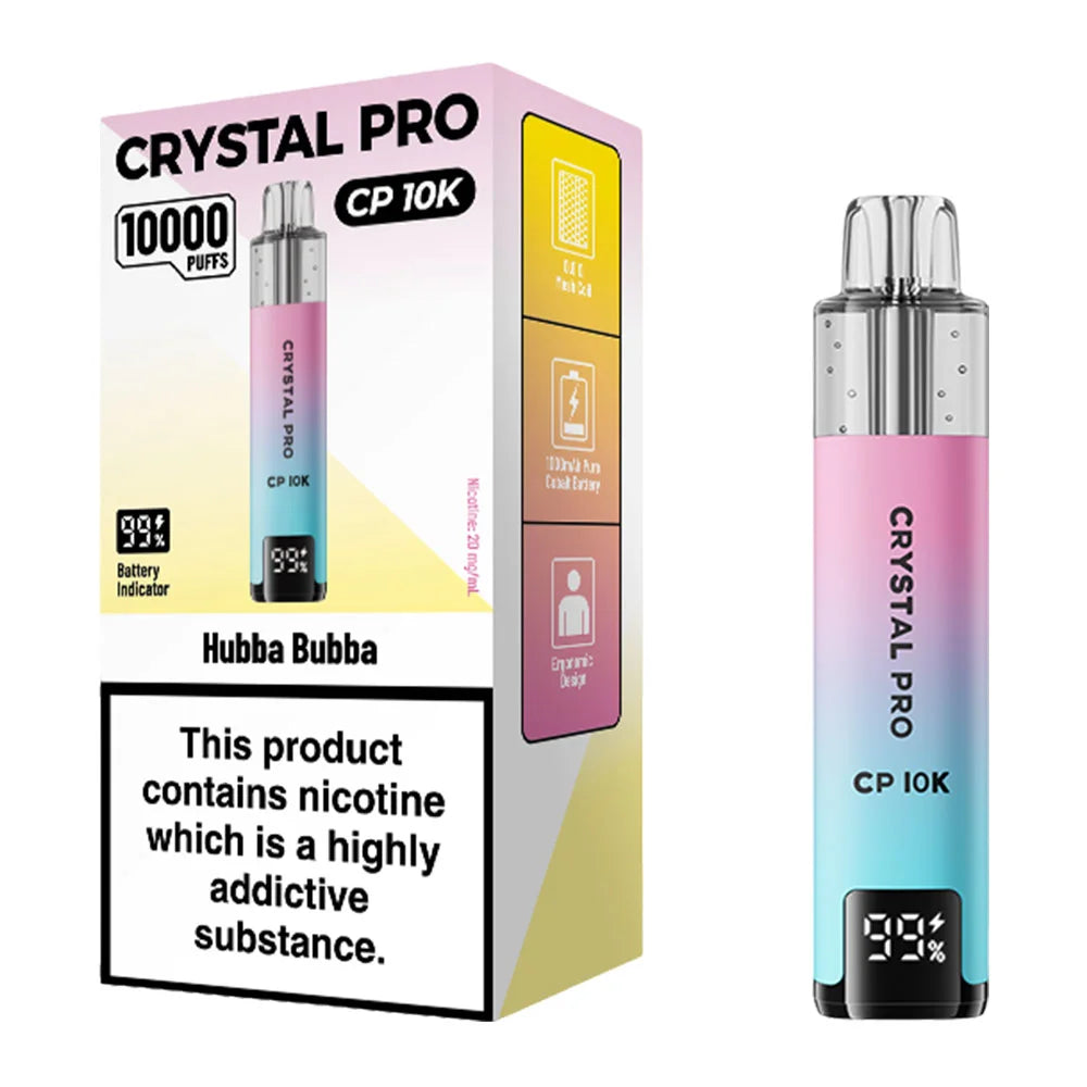 Crystal Pro CP 10K Puffs Vape Kit - Hubba Bubba
