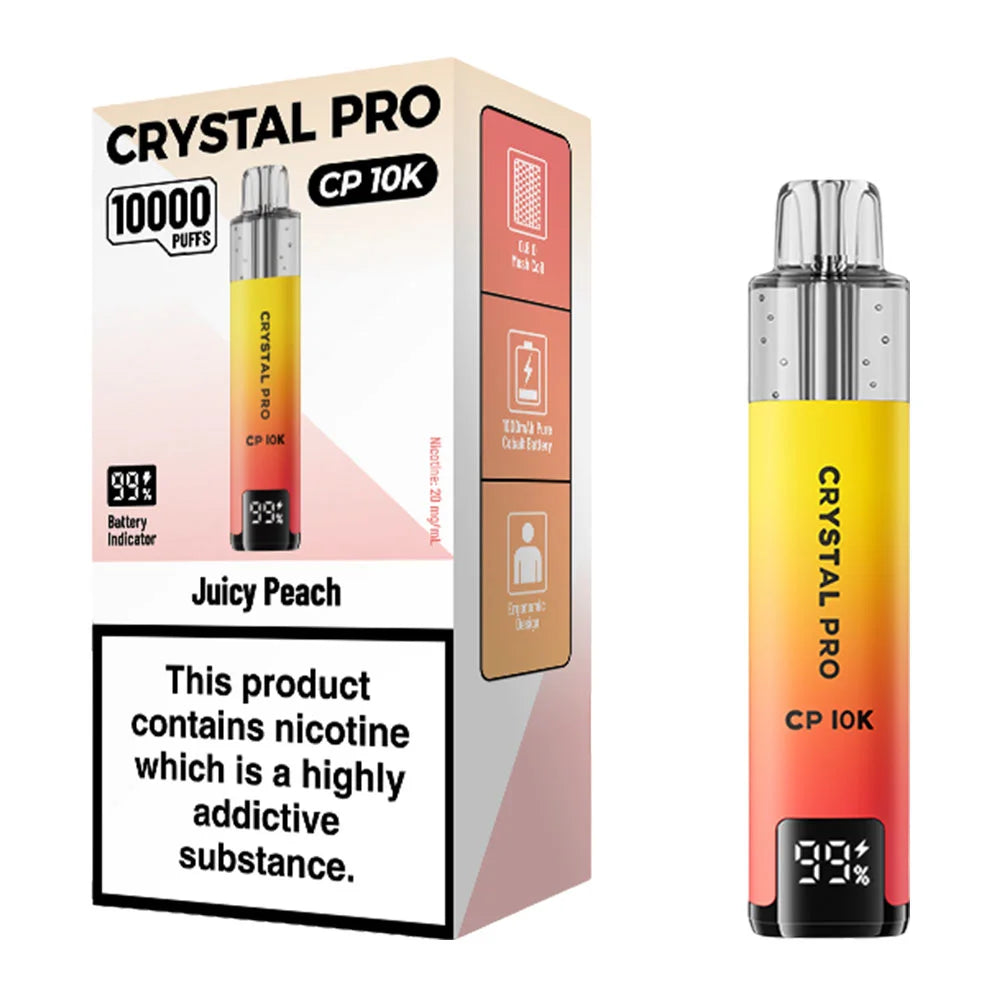 Crystal Pro CP 10K Puffs Vape Kit - Juicy Peach