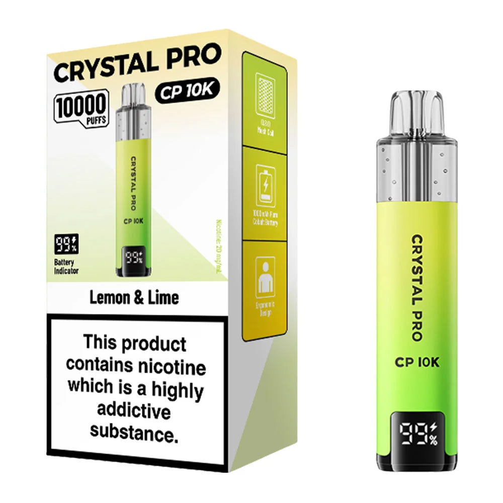 Crystal Pro CP 10K Puffs Vape Kit - Lemon & Lime