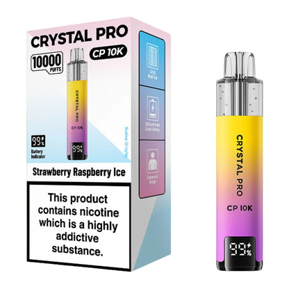 Crystal Pro CP 10K Puffs Vape Kit - Strawberry Raspberry Ice