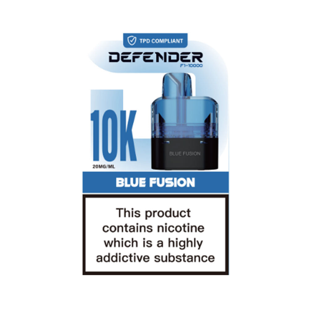 Defender F1-10000 Prefilled Pods - Blue Fusion