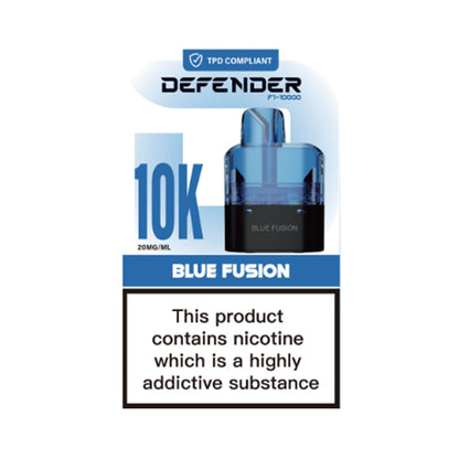 Defender F1-10000 Prefilled Pods - Blue Fusion