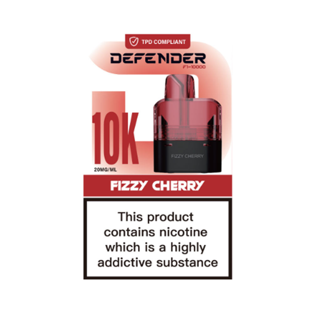 Defender F1-10000 Prefilled Pods - Fizzy Cherry