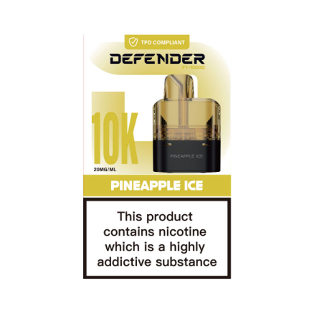 Defender F1-10000 Prefilled Pods - Pineapple Ice