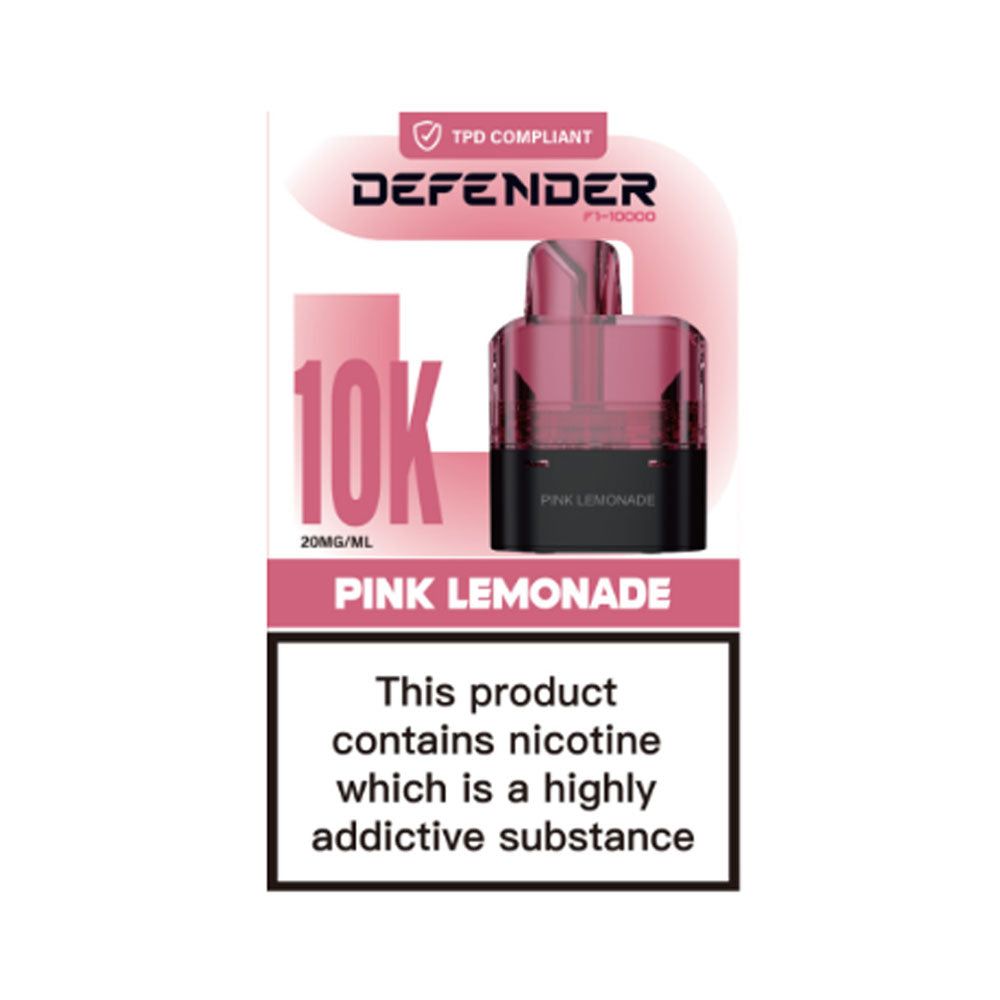 Defender F1-10000 Prefilled Pods - Pink Lemonade