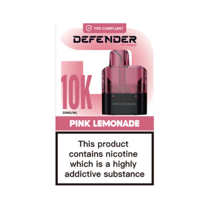 Defender F1-10000 Prefilled Pods - Pink Lemonade