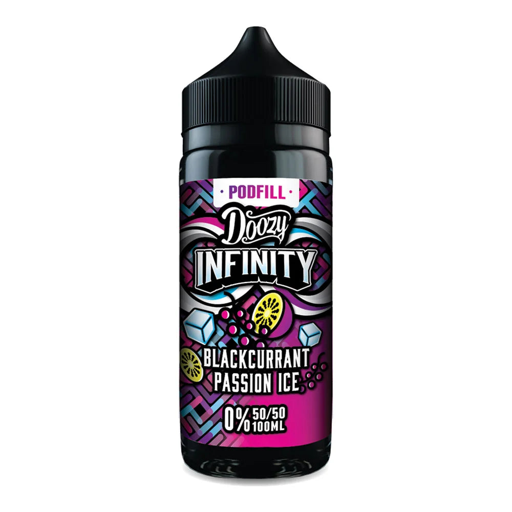 Blackcurrant Passion Ice Doozy Infinity 100ml 50/50 Shortfill E Liquid