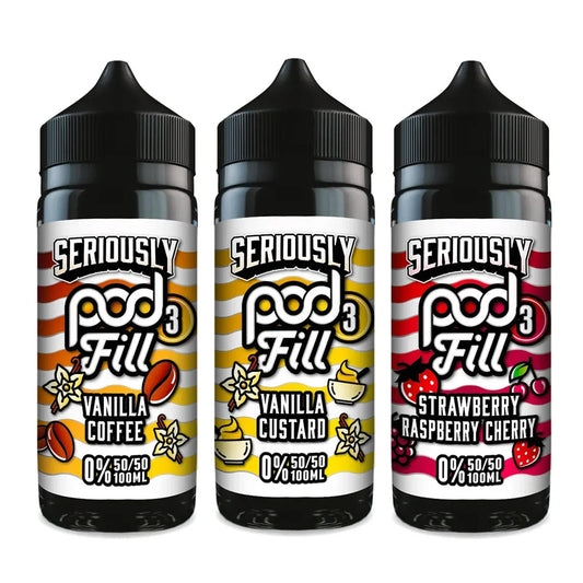 Doozy Seriously Pod Fill 3 100ml Shortfill E Liquid