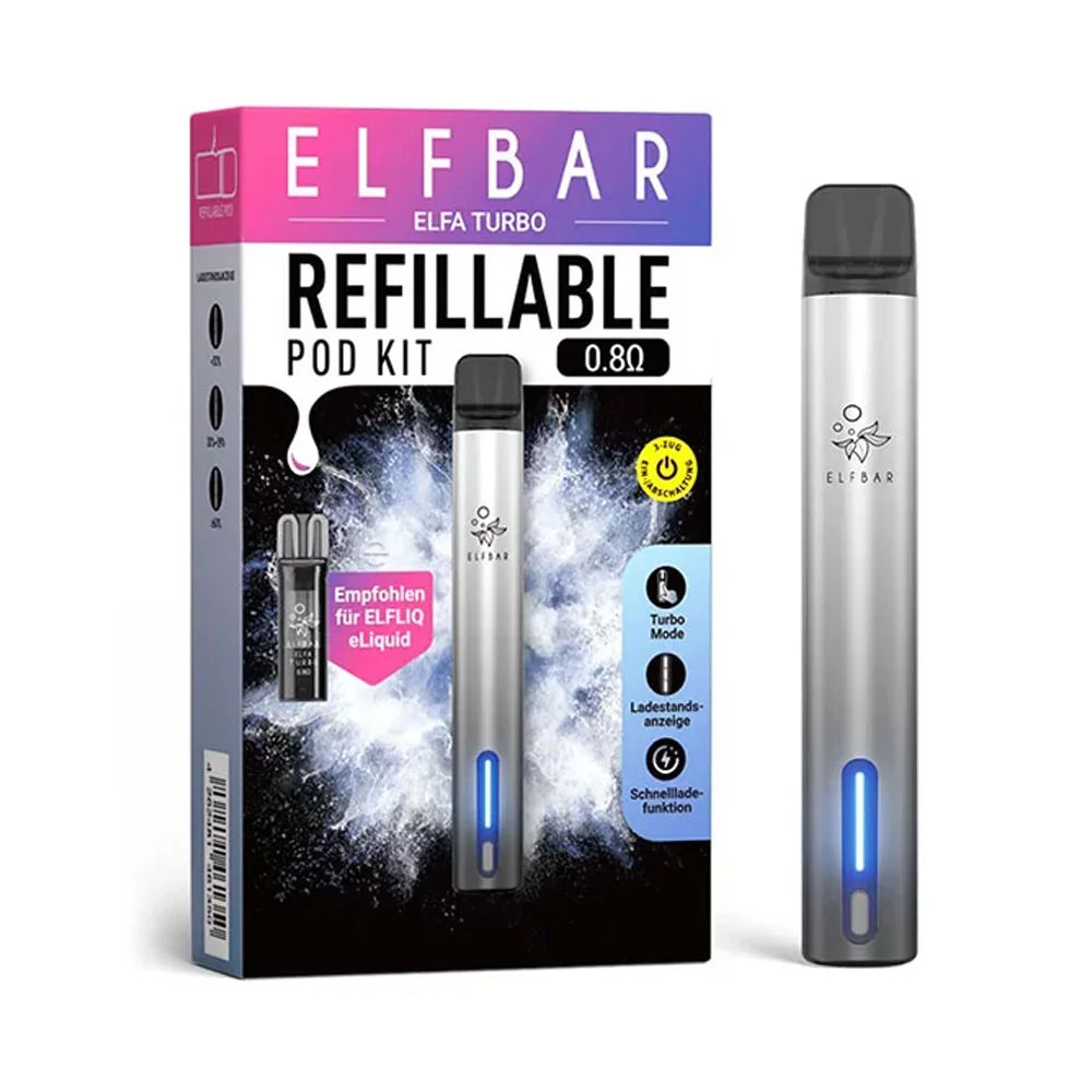 ELFLIQ Elfa Turbo Refillable Pod Kit - Aurora Black