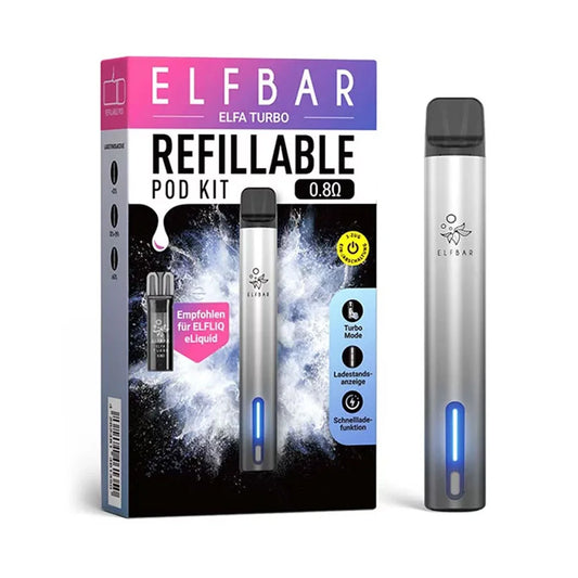 ELFLIQ Elfa Turbo Refillable Pod Kit - Aurora Black