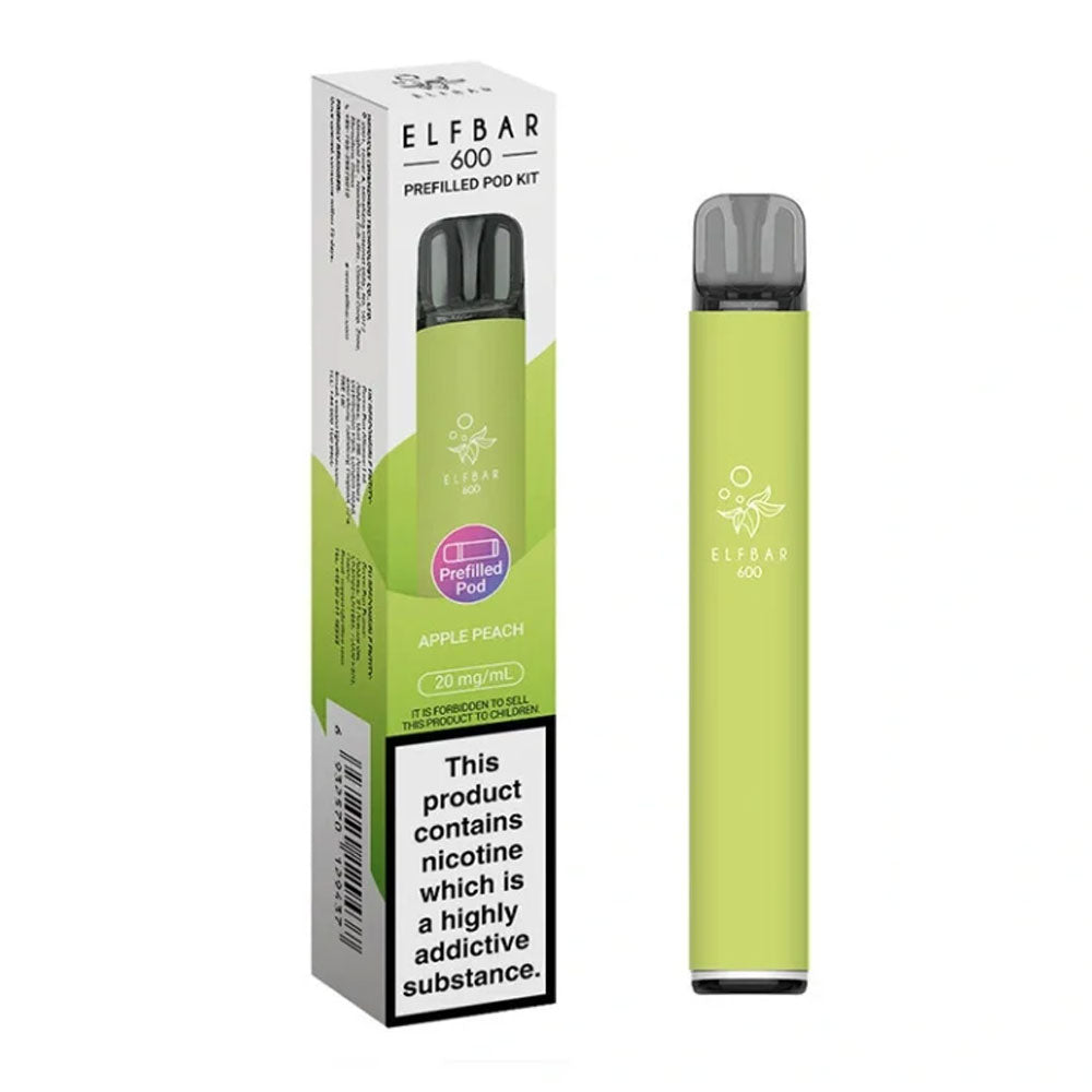 Elf Bar 600 Prefilled Pod Kit - Apple Peach