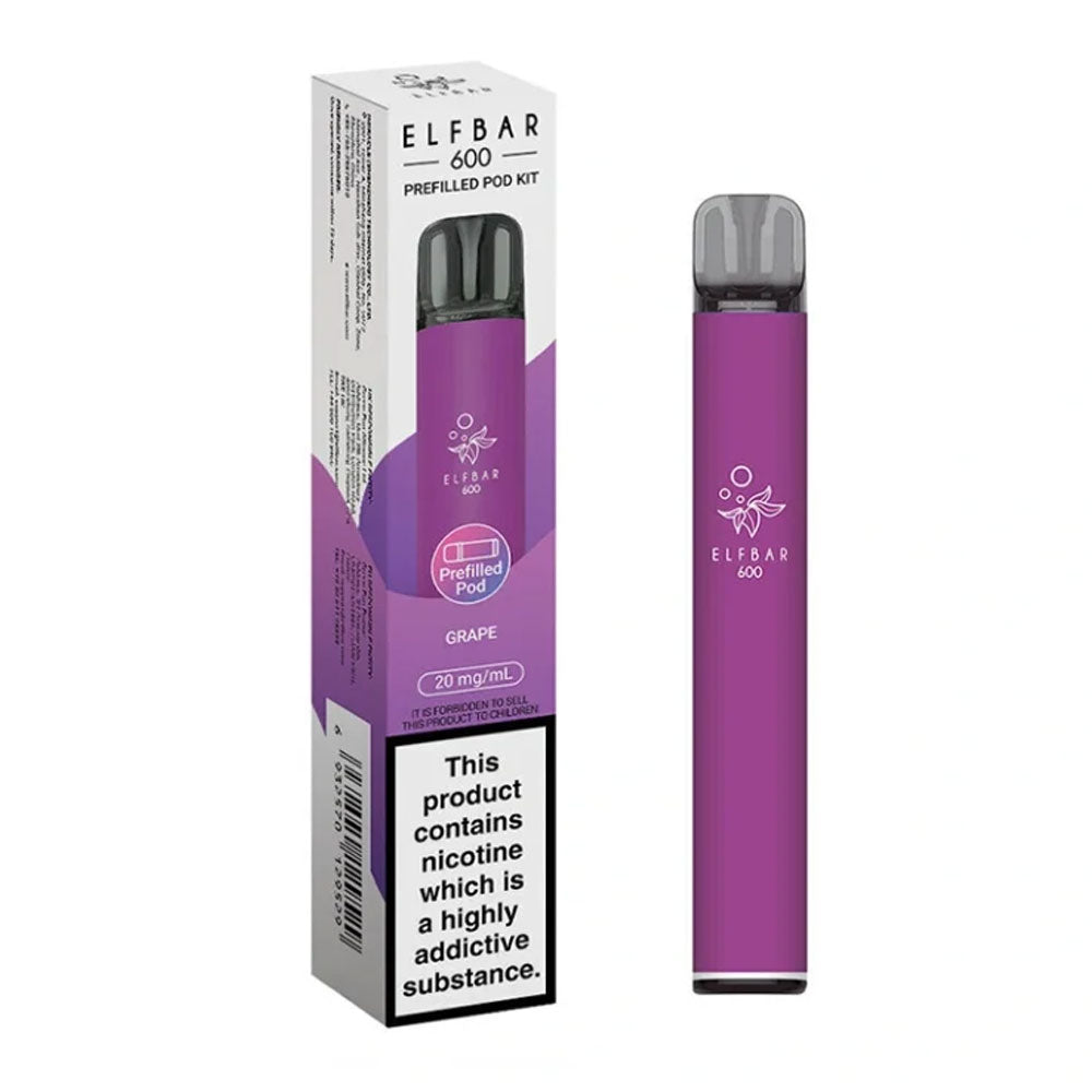 Elf Bar 600 Prefilled Pod Kit - Grape