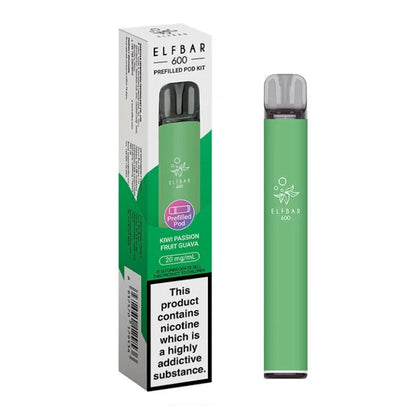 Elf Bar 600 Prefilled Pod Kit - Kiwi Passion Fruit Guava