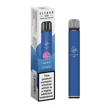 Elf Bar 600 Prefilled Pod Kit - Mad Blue
