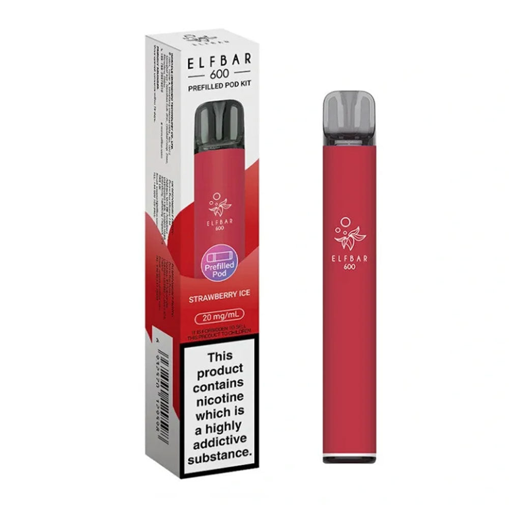 Elf Bar 600 Prefilled Pod Kit - Strawberry Ice