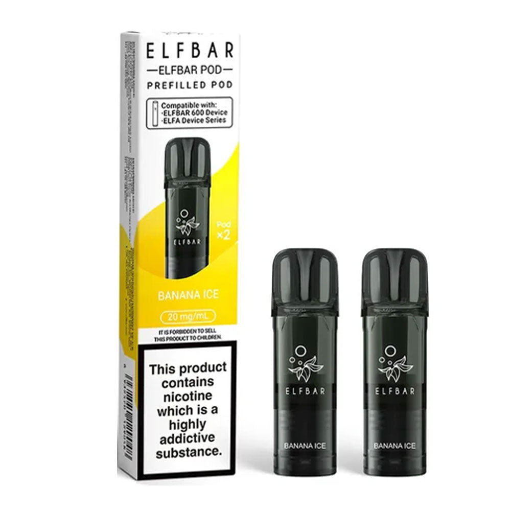 Elf Bar 600 Prefilled Pods (Pack of 2) - Banana Ice