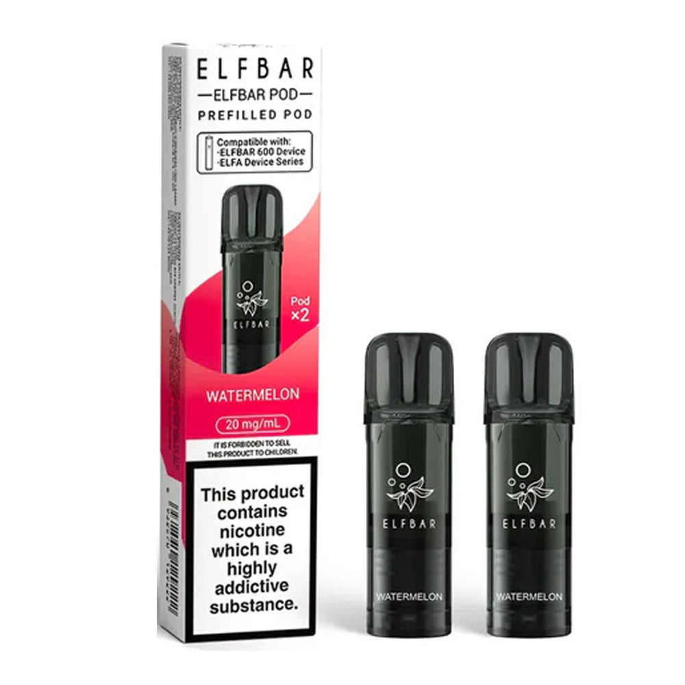 Elf Bar 600 Prefilled Pods (Pack of 2) - Watermelon