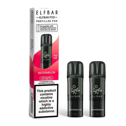 Elf Bar 600 Prefilled Pods (Pack of 2) - Watermelon