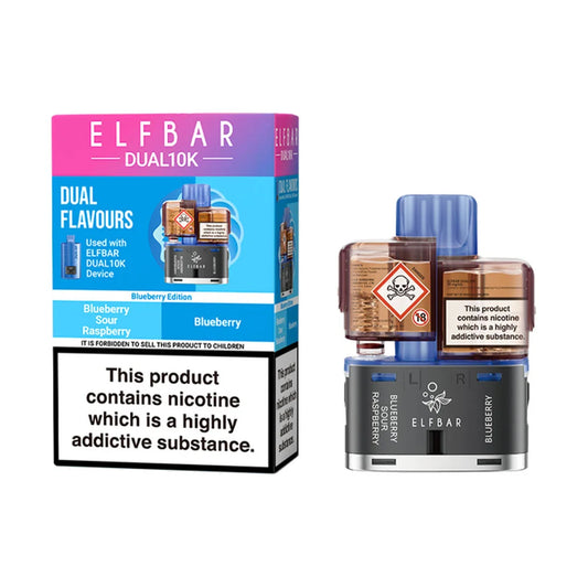 Elf Bar Dual 10K Prefilled Pods - Blueberry Edition