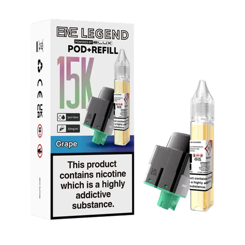 Elux ENE Legend 15K Prefilled Pods - Grape