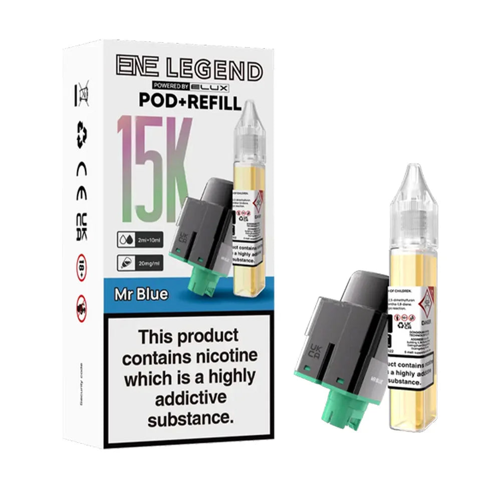 Elux ENE Legend 15K Prefilled Pods - Mr Blue
