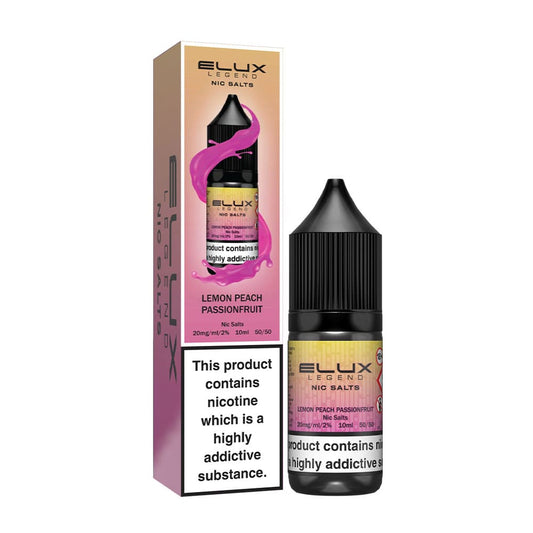 Lemon Peach Passionfruit Elux Legend Nic Salt 10ml