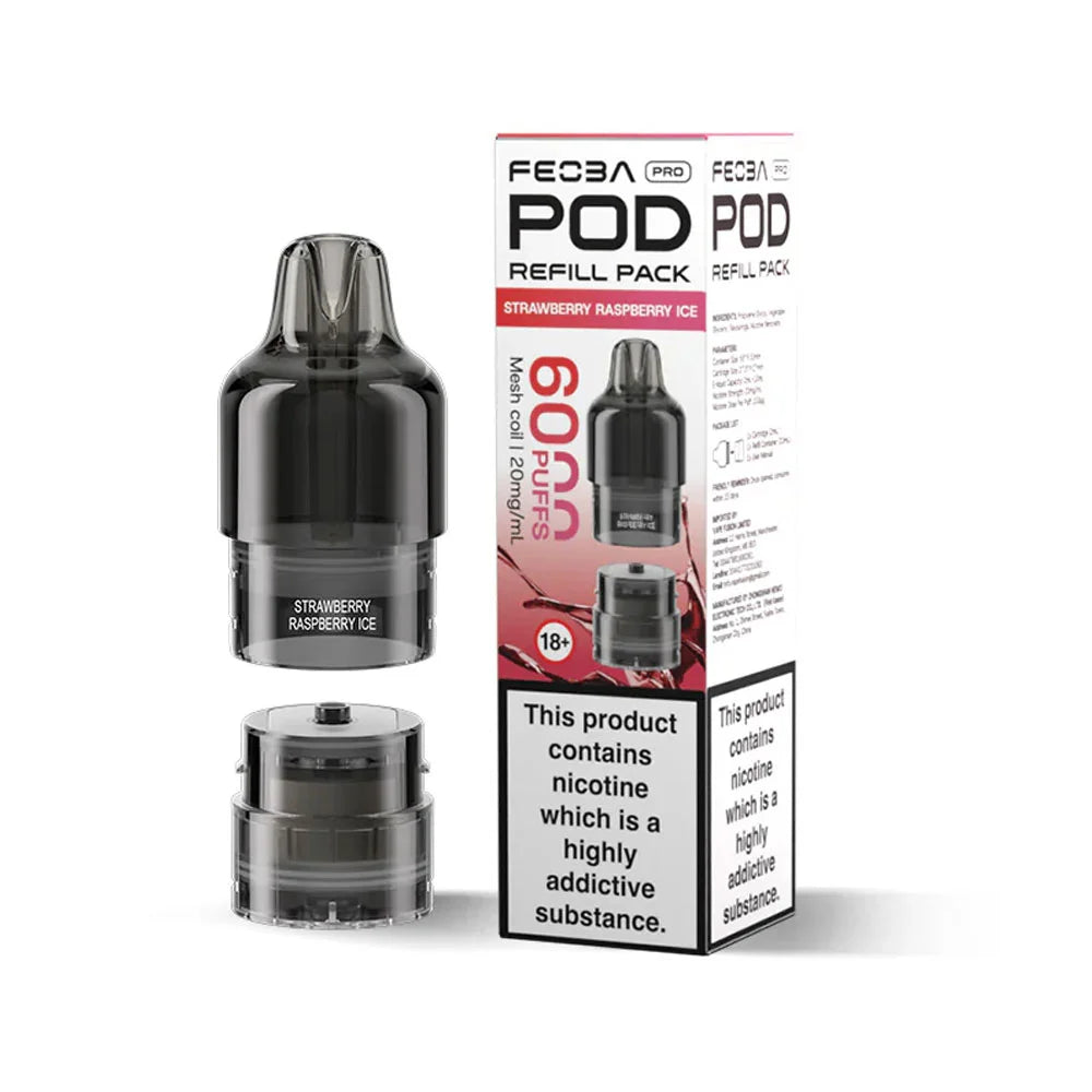 Feoba Pro 6K Prefilled Pods - Strawberry Raspberry Ice