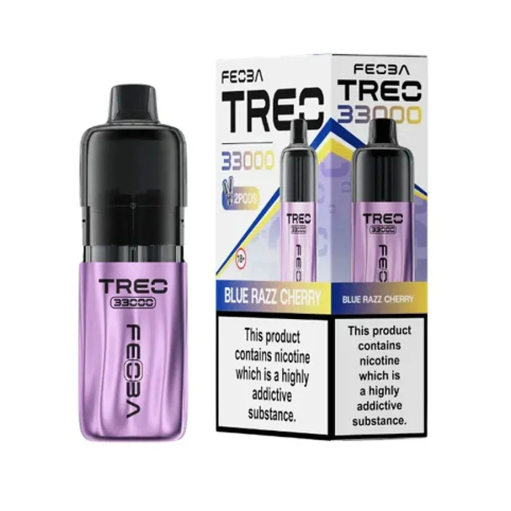 Feoba TREO 33K Prefilled Pod Kit - Blue Razz Cherry