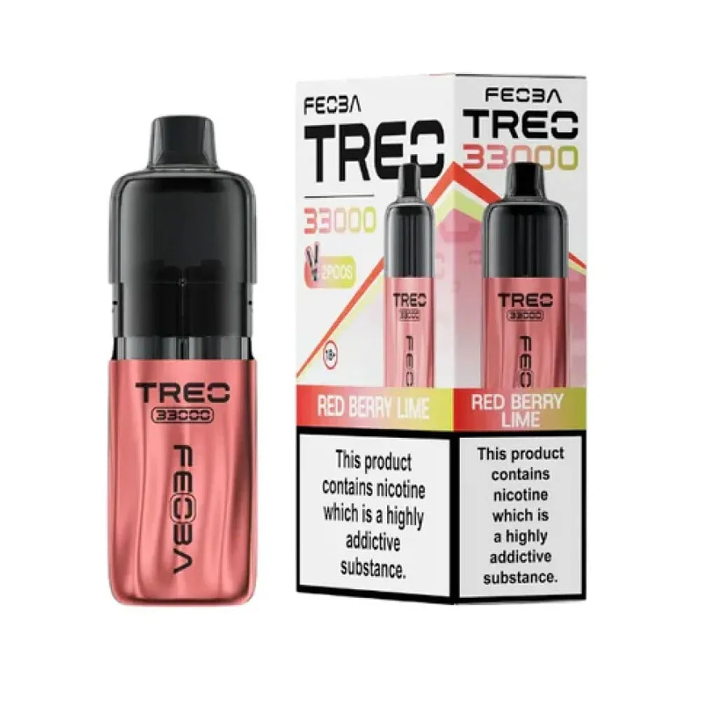 Feoba TREO 33K Prefilled Pod Kit - Red Berry Lime