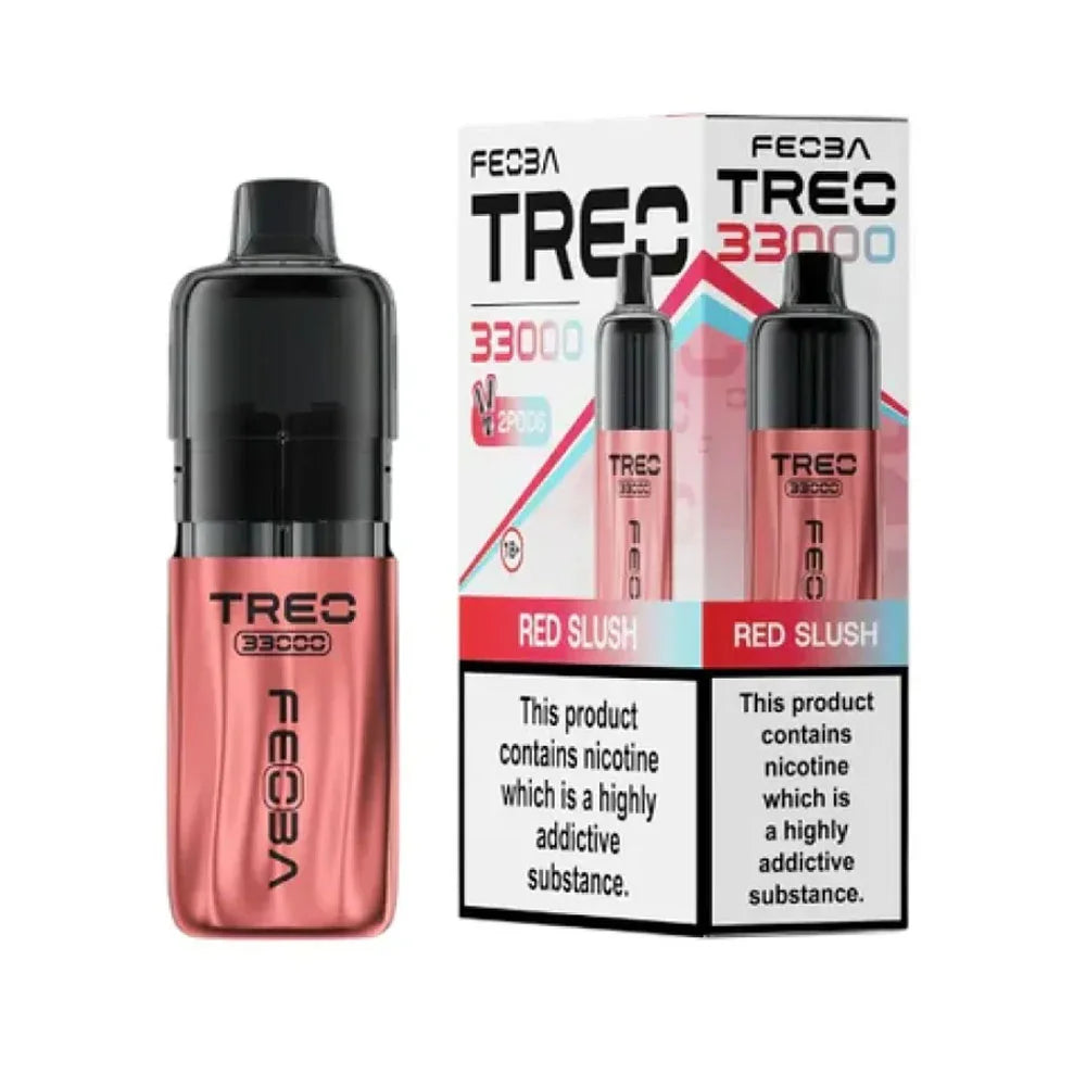 Feoba TREO 33K Prefilled Pod Kit - Red Slush