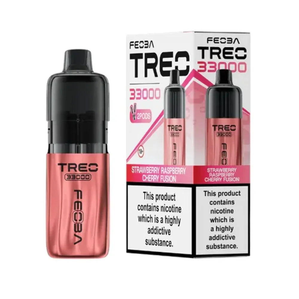 Feoba TREO 33K Prefilled Pod Kit - Strawberry Raspberry Cherry Fusion