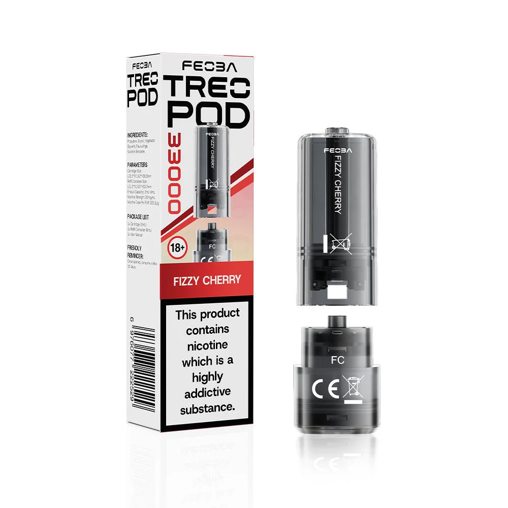 Feoba TREO 33K Prefilled Pods - Fizzy Cherry