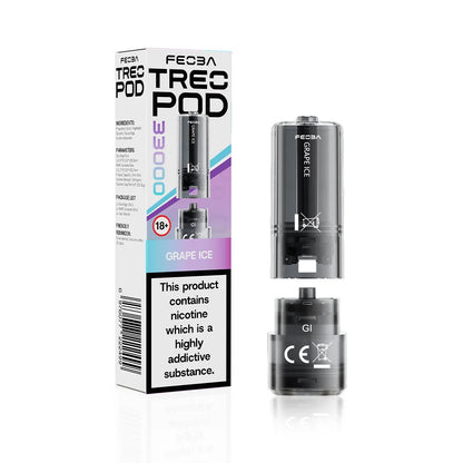 Feoba TREO 33K Prefilled Pods - Grape Ice